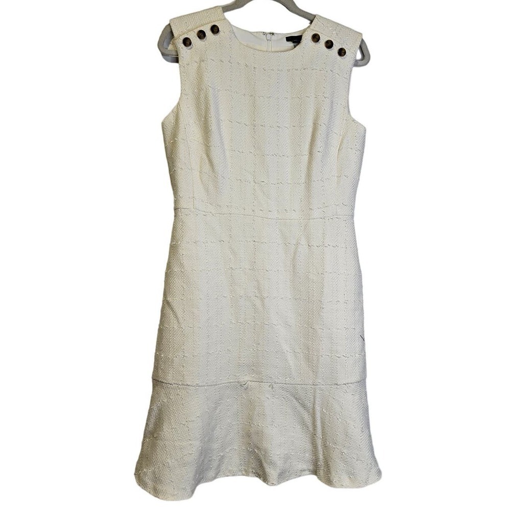 Ann Taylor Ivory Sheath Dress